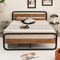 Costway Metal Bed Frame Arc Platform Headboard Footboard Mattress Foundation Black